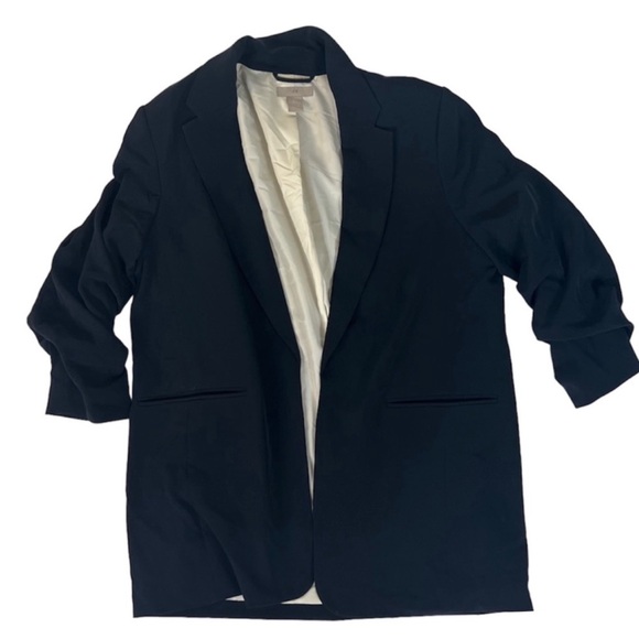 H&M Navy Blue Blazer | Size Large - Picture 2 of 5